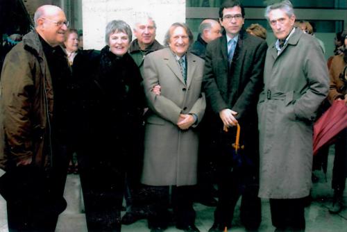 Lynne Kurzeknabe cuando se instaló la placa de J. A. G. de Carrasquedo