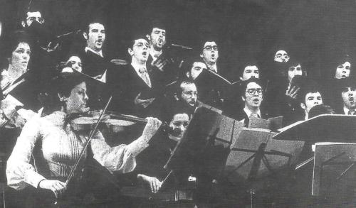 Oratorio Jephté. Coro Universotario. Auditorio de Cazoña. Santander, 1 de junio de 1977